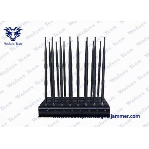 China 16 Antennas High Power Mobile Phone Signal Jammer , GPS Lojack Remote Control All Bands Blocker supplier