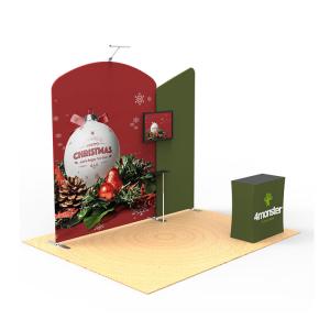 Foldable Trade Show Booth Displays 10x10 Custom Printed Solid Reusable