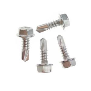 Metal Sheet Hex Washer Head , Self Drilling Screw Hex Washer Head Mini Size