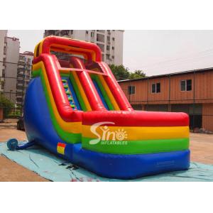 China Colorful Outdoor Kids Biservice Wet N dry Commercial Inflatable Slides For commercial used supplier