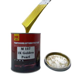 China M157 1K Golden Pearl Automotive Basecoat Warm Gold to White Color Transition wholesale