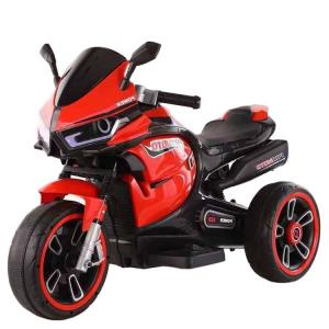 White Children's Electric Motorcycle Tricycle with Colorful Light and 380*2 Motor