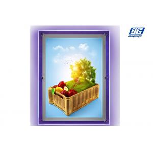 China Multipe Color Thin Acrylic Box Single Sided Displaying A2 Poster Size 2000 Lux supplier