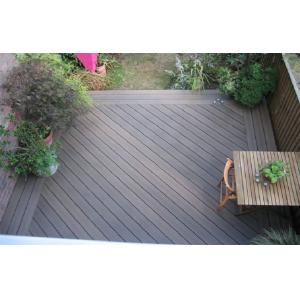 China Engineered Grain Surface WPC Deck Flooring For Outdoor Decoration Natural Wood Color supplier