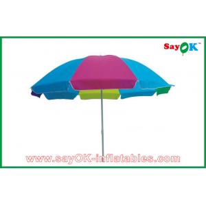 China Garden Canopy Tent Beach Table Sun Umbrella Custom Colorful Folding Solar Parasol  210D Oxford Cloth supplier