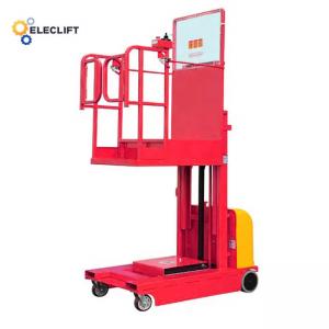 3-6m Lift Height Electric Order Picker Electric Walking Stock Picking Solution
