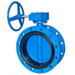 BS EN Manufacturing Manual Ductile Cast Iron Lug Wafer Flanged Type Butterfly Valve Price