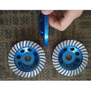 China 5inch 125mm Turbo Cup Wheel , 5 Diamond Grinding Disc For Concrete supplier
