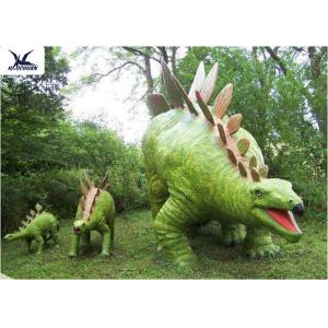 China Jurassic Park Outdoor Resin Animal Statues , Artificial Robotic Moving Dinosaur Sculpture Park  supplier