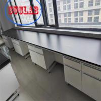 China Chemical Resistant Chemistry Lab Workbench Laboratory Furniture Hong Kong with  Phenolic Resin Worktop on sale