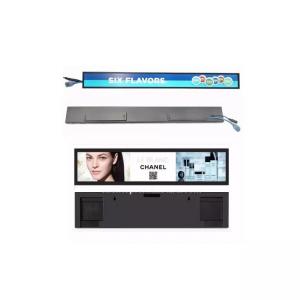 Custom Stretched Bar LCD Display 1920x540 Multiple Size Supermarket Shelves LCD Advertising Screen