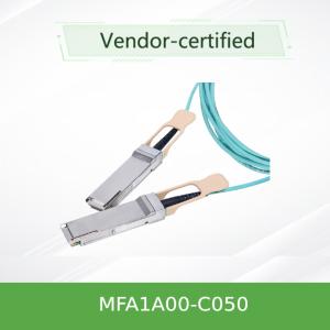 China QSFP LSZH メラノックス AOC アクティブ オプティカルケーブル MFA1A00-C050 100GbE 50m 新品・オリジナル wholesale