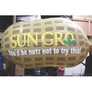 Outdoor advertising attractive peanut inflatable helium balloon