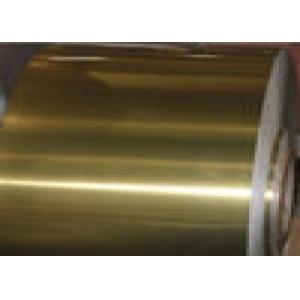 Epoxy Golden Color Coating Industrial Aluminium Foil Coil For Air Conditioner