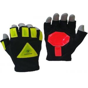 Fingerless Traffic Safety Gloves 200 - 600 Feet Size Fit Road Management