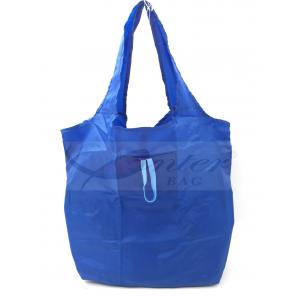 China Lightweight Reusable Shopping Bags Blue Color , Fold Up Shopping Bag For Handbag  supplier