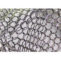 China Stainless Steel Looped Chain Mail Curtain Decorative Metal Ring Mesh on sale