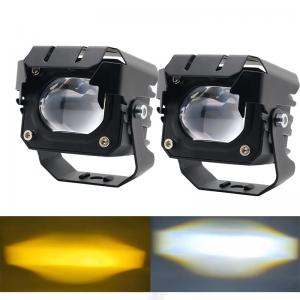 12-80V Amber 3570 LED Dual Color LED Work Lights For Motorcycle 30-60W Off Road Driving Lights