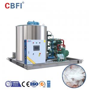 China 10 Ton Thick Scale Flake Ice Machine For Fishery Industry Making Ice Maker Machine supplier