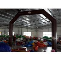 0.4mm PVC Tarpaulin Chololate Color Inflatable Archways For Promotion
