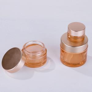 China Pink Eye Cream Spillproof Glass Cosmetic Jar 30g 50g 100g supplier