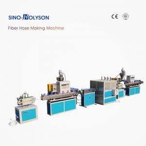 China 65mm Screw Diameter PVC Fiber Reinforced Flexible Garden Hose Making Machine For PIPE supplier