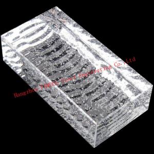 200x100x50mm Solid Glass Block  Clear Building Decorative Crystal Brick