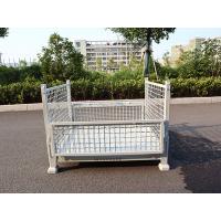 China Industrial Galvanized Wire Mesh Pallet Cage With 500 - 1000kg Load Capacity on sale