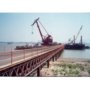 Easy And Fast Erection Steel Bailey Bridge timber deck