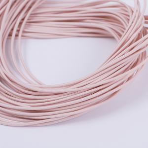 China Pink 2mm Round Elastic Cord Braided Elastic String For Bracelets supplier