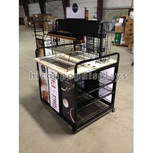 China Movable Retail Single Sided Gondola Shelving For Display Coffee Maker supplier