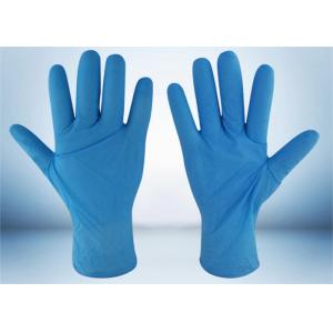 China Powder Free Nitrile Examination Gloves 5 MIL Thickness Good Puncture Resistance supplier