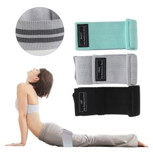 China Gray Latex Yoga Stretching Strap Rehabilitation Training Belt Bands supplier