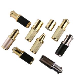 Luxury 15ml 50g Gold Cylindrical Acrylic Cosmetic Serum Bottle with Dropper
