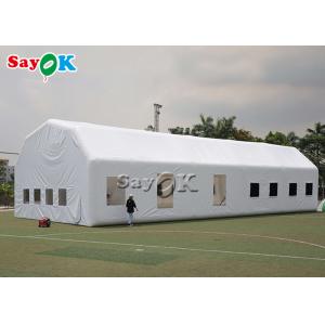 China Inflatable Work Tent Waterproof White 20x10x5.5mH Inflatable Automotive Paint Booth supplier