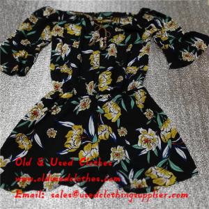 China Adults Used Womens Clothing Sunflower Logo Second Hand Ladies Dresses supplier