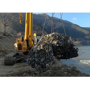 Large Scale Gabion Mesh Cage 60*80 Mm / 80*100 Mm For River Training