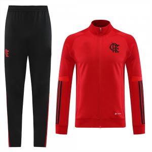 Red Club Sport Tracksuit Set Polyester Football World Cup Tracksuit