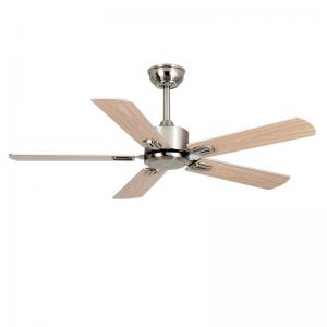 DC Modern LED Ceiling Fan Low Noise Remote Control 5 ABS With Light