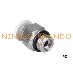 China PC Male Straight Push-In Pneumatic Hose Fittings 1/8'' 1/4'' 3/8'' 1/2'' supplier