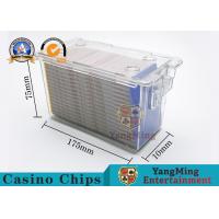China Security 8 Deck Poker Discard Holder / Acrylic Cards Carrier For Baccarat Games on sale