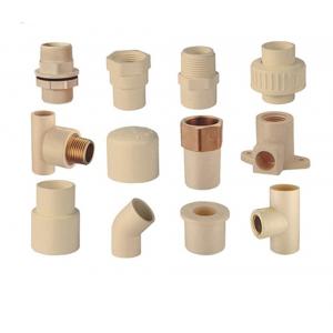 Water Supply ASTM D2846 Flange PVC Equal Tee Adapter with Equal Size CPVC Pipe Fittings