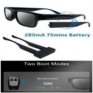 China 1080p HD Surveillance Camera Spy Video Sunglasses For Security 64G TF Card supplier