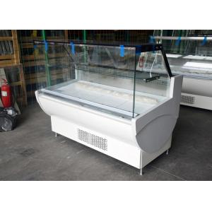 China R290 Fish Seafood Refrigerated Meat Display Chiller Self Serve supplier