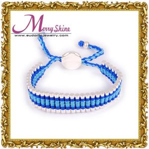 China Custom made trends blue links friendship bracelets jewelry for girls gifts LS003 supplier