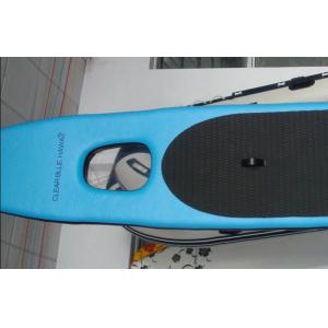 Transparent Window Inflatable Stand Up Paddle Board Full Color For Family