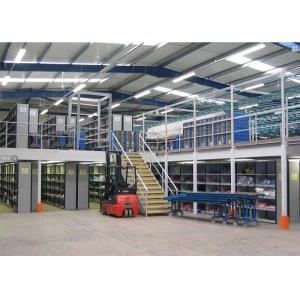 Multi Layers Shelves Mezzanine Racking System Steel Platform Flooring Customized