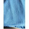 China Microfiber Factory Blue Weft Big Grid Car Cleaning Cloth 1.5m Width 320gsm Density wholesale