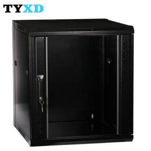Cold Rolled Steel 12U Data Cabinet 630*570*450mm For 19" Standard Network Equipment