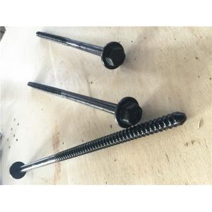China Concrete Forming Coil Bolt Metal Fasteners 300mm Length Black Finish Surface wholesale